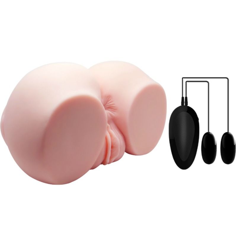 Masturbateur Buste Double Vagin et Anus Vibrant Télécommande - Crazy Bull