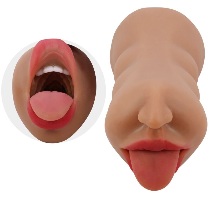 Masturbateur Double Sarah Bouche & Vagin Réaliste Étanche - Crazy Bull