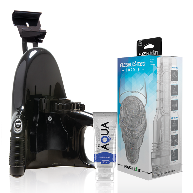 Masturbateur Go Torque Ice Texture Relief + Lubrifiant 50 ml - Fleshlight