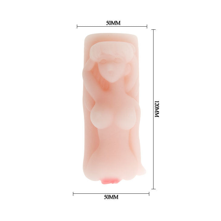 Masturbateur Masculin Buste Féminin Tunnel Texturé TPR Réaliste - Baile