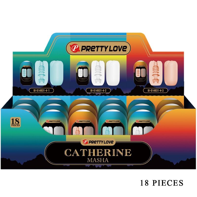Masturbateur Masha Pack 18 Manchons Réversibles Texturés Extensibles - Pretty Love