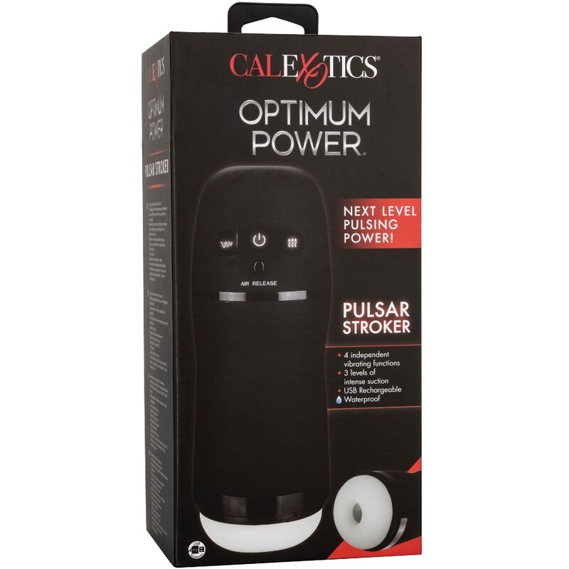 Masturbateur Vibrant à Aspiration Pulsar Stroker 3 Modes Rechargeable - CalExotics