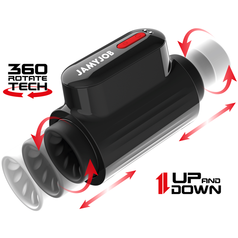 Masturbateur Vortex Rotation et Vibration 20 Modes Mode Turbo Étanche - Jamyjob
