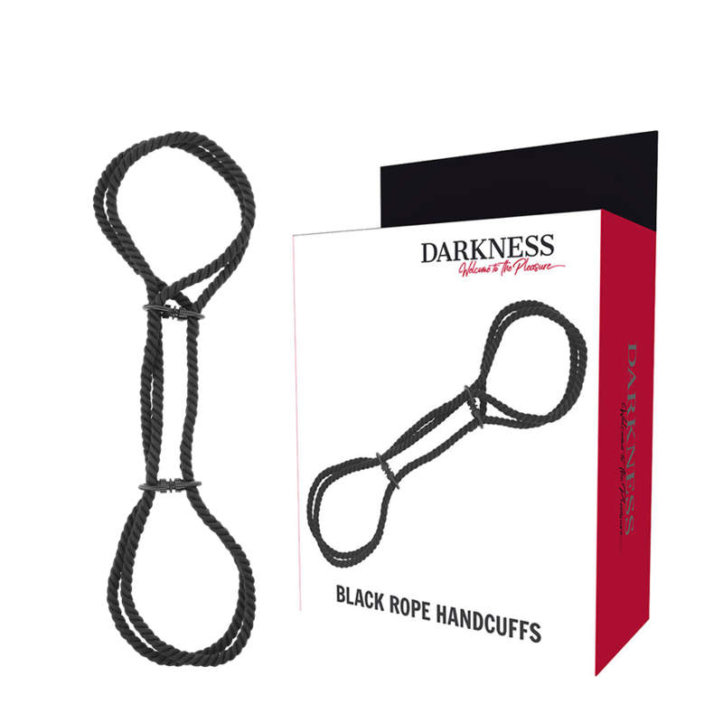 Menottes BDSM Corde Coton Style Japonais Poignets ou Chevilles - Darkness