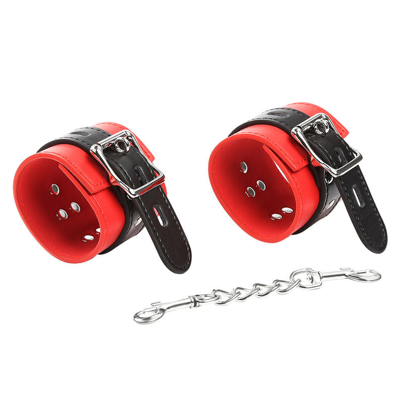 Menottes BDSM Verrouillables Poignets Ajustables Chaîne Métal - Ohmama