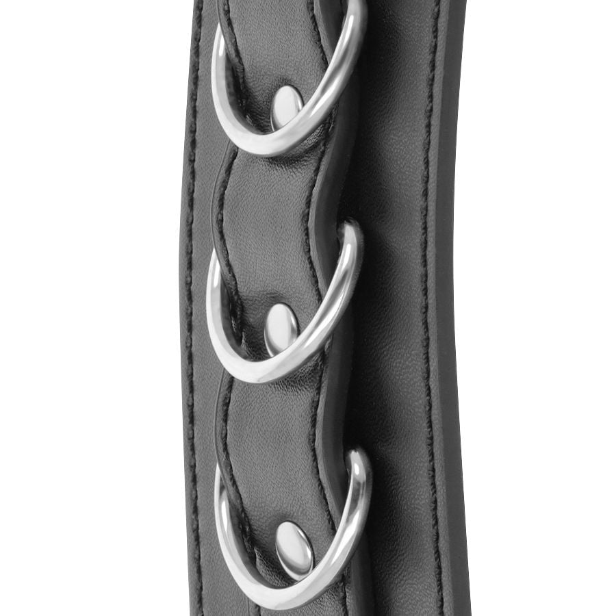 Menottes de Cheville BDSM Ajustables Cuir Cousues Main - Darkness