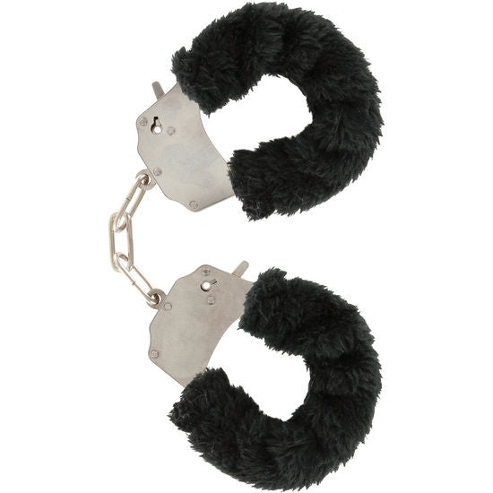 Menottes Fourrure Furry Fun Bondage Chaîne Chromée - ToyJoy