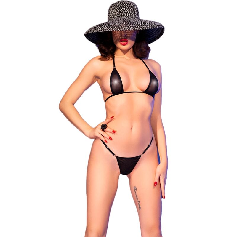 Micro Bikini Sexy Rouge- Tulle Transparent Strass - Chili