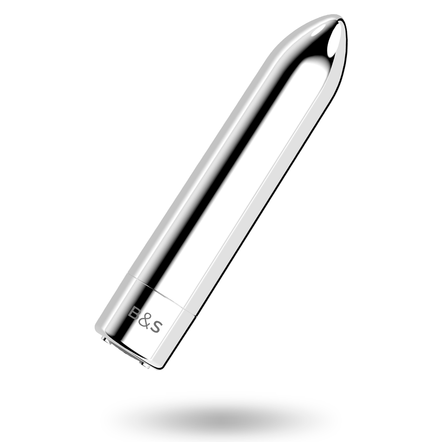 Mini Vibromasseur Bullet Kernex Métal Rechargeable Multivitesse - Black&Silver