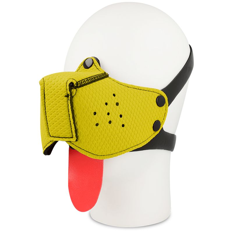 Muselière Masque Chien BDSM Réglable 4 Positions - Ohmama Fetish