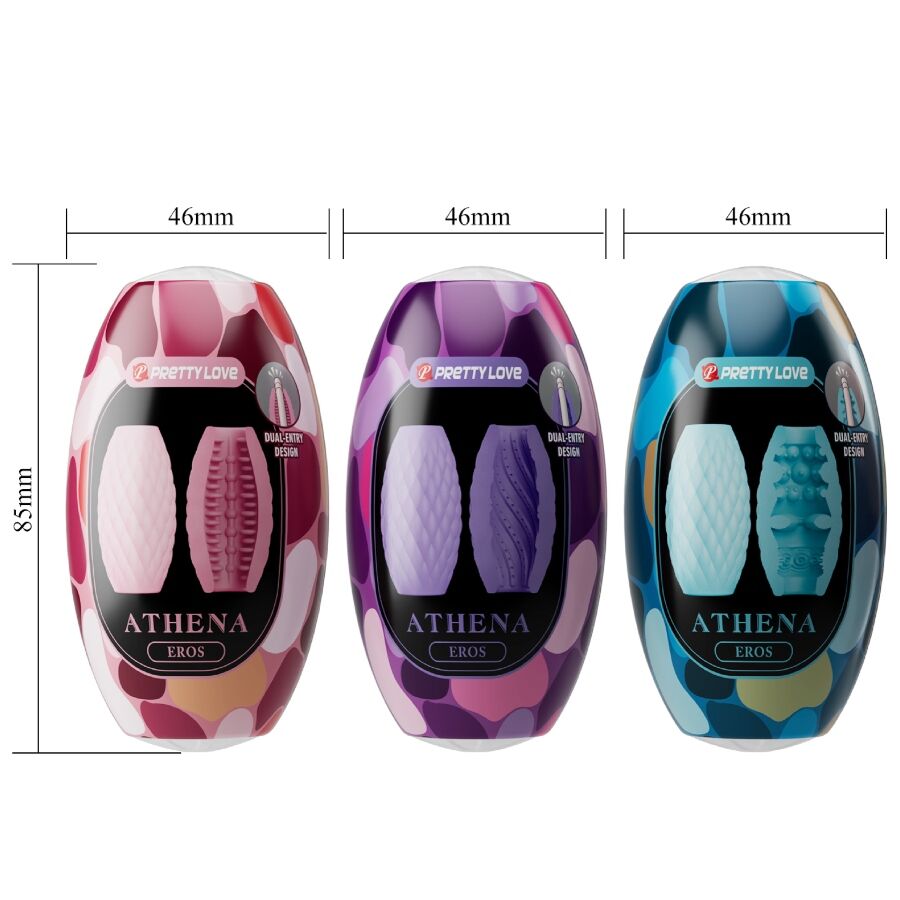 Pack 15 Masturbateurs Œufs Athena Eros Extensibles Réutilisables - Pretty Love