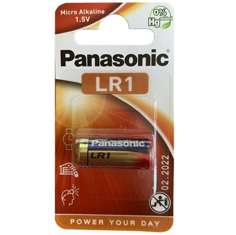 Pile Alcaline LR1 1.5V Panasonic Blister 1 Unité - Panasonic