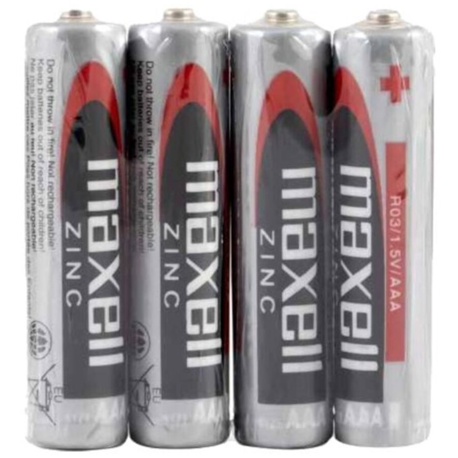 Piles AAA R03 Manganèse Maxell Lot de 4 - 1,5V
