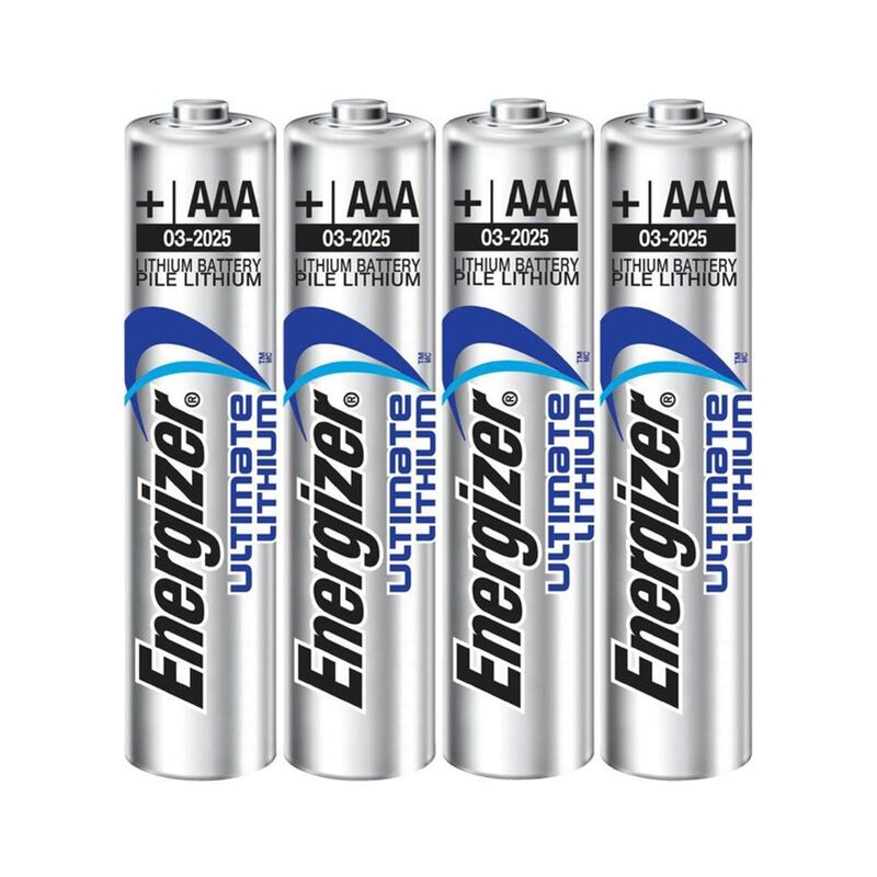 Piles Lithium AAA Ultimate L92 LR03 1,5V Longue Durée Lot de 4 - Energizer