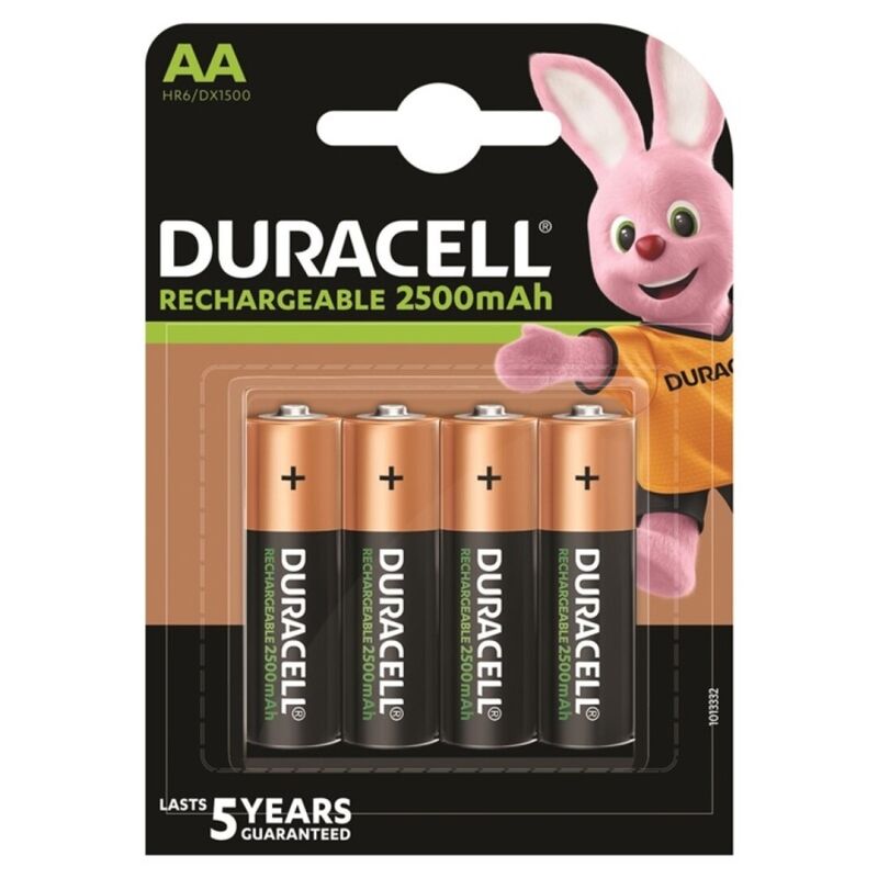 Piles Rechargeables AA HR6 2500 mAh - Duracell