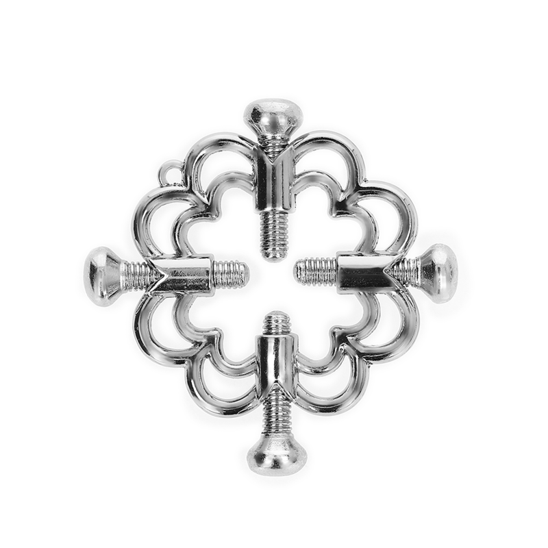 Pinces à Tétons Fleur en Métal Réglables BDSM - Kink
