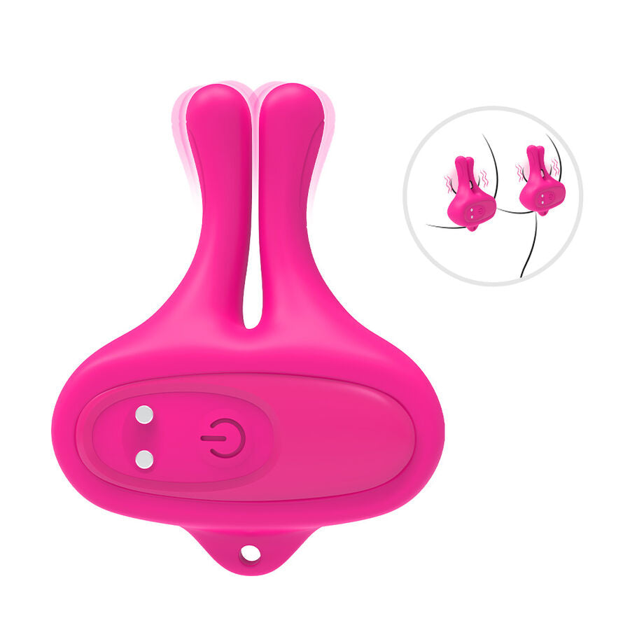Pinces à Tétons Magnétiques Vibrantes Forme Lapin 9 Modes Rechargeable - Armony