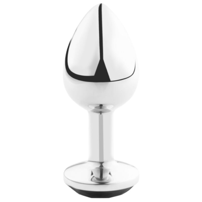 Plug Anal Bijou Aluminium Poli Pierre Décorative 3 Tailles - Secretplay