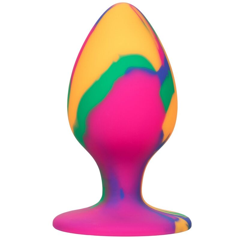 Plug Anal Cheeky Grand Tie-Dye Silicone Base Ventouse - CalExotics
