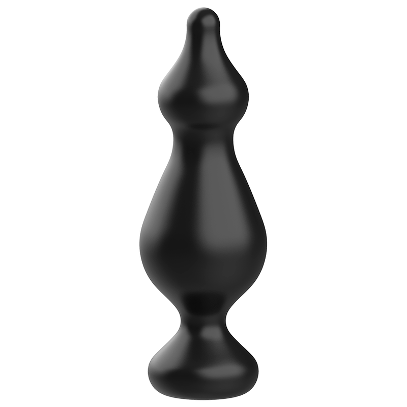 Plug Anal Débutant Silicone Diamètre Progressif 13,6 cm Noir - Addicted Toys