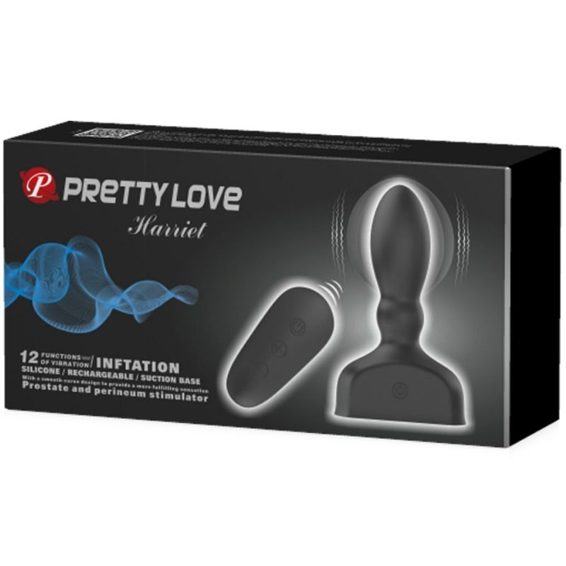 Plug Anal Gonflable Vibrant Marriel Prostate 12 Modes Rechargeable - Pretty Love