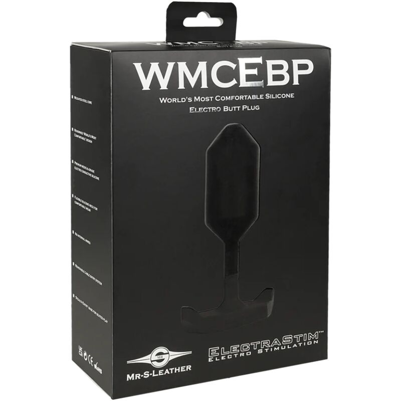 Plug Anal Électro Mr-S-Leather Silicone Conducteur Noyau Acier - Electrastim