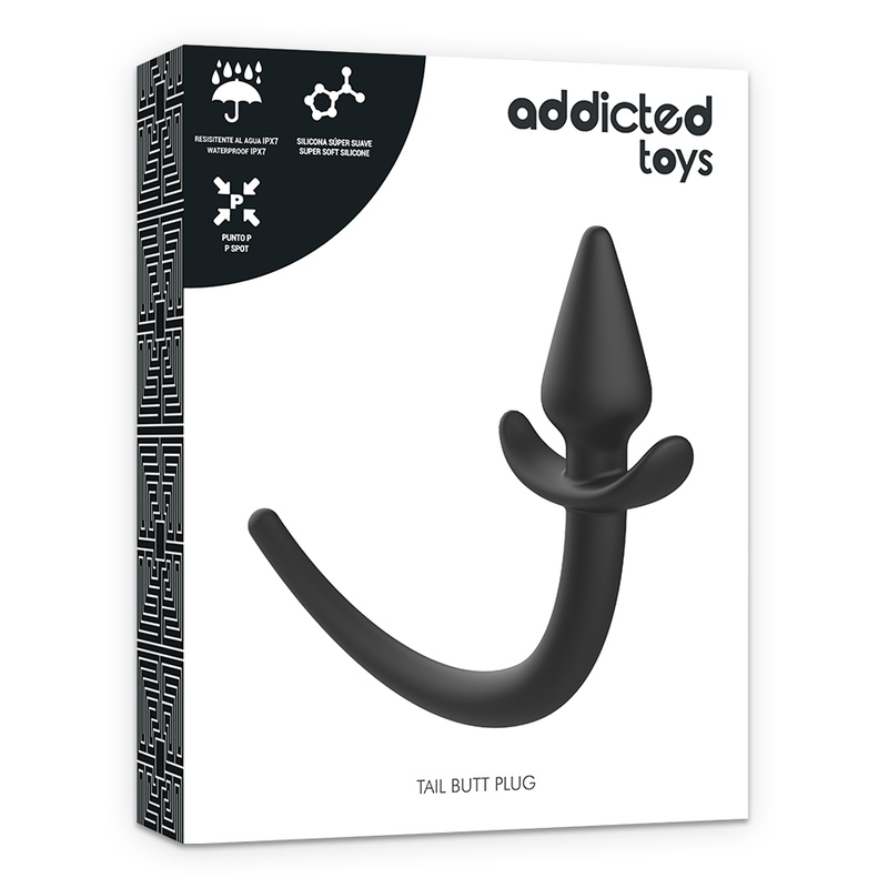 Plug Anal Puppy Tail Silicone Embout Bulbeux Base Profilée - Addicted Toys