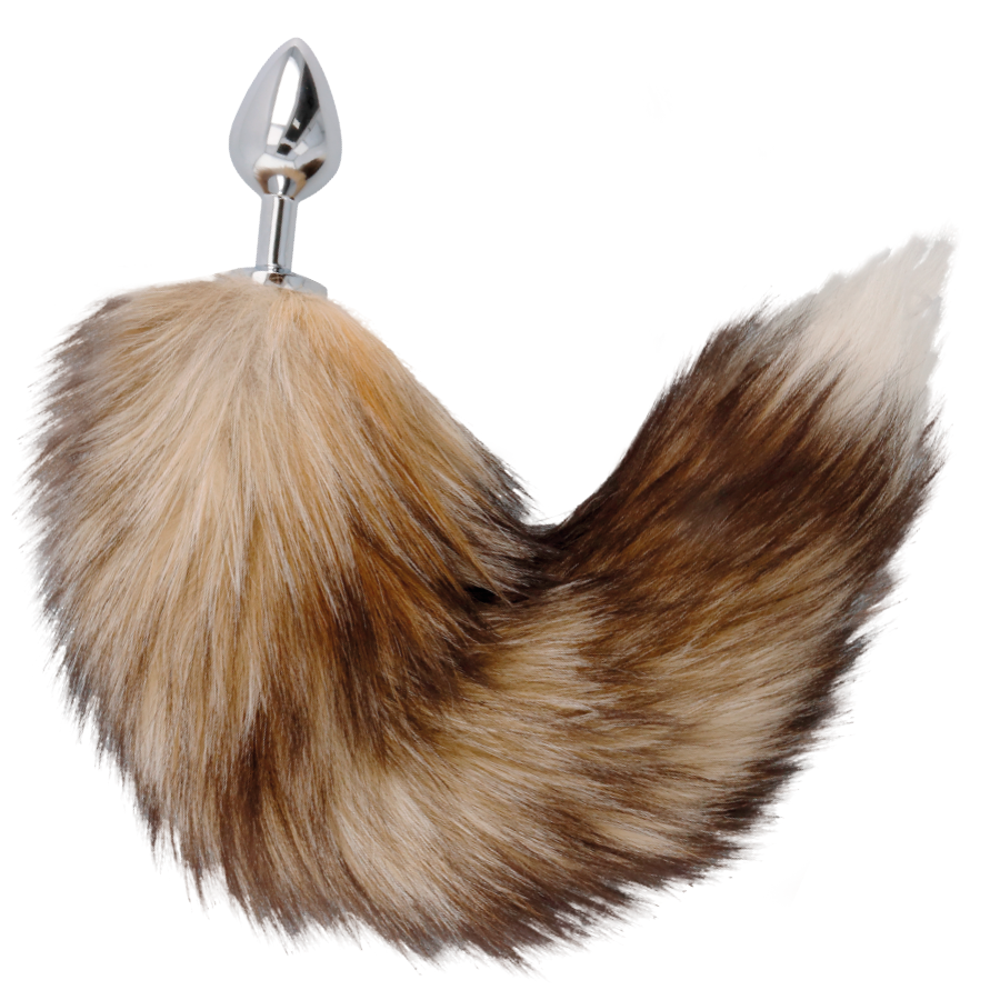 Plug Anal Queue Animal Silver Métal Compatible Chaud-Froid - Darkness