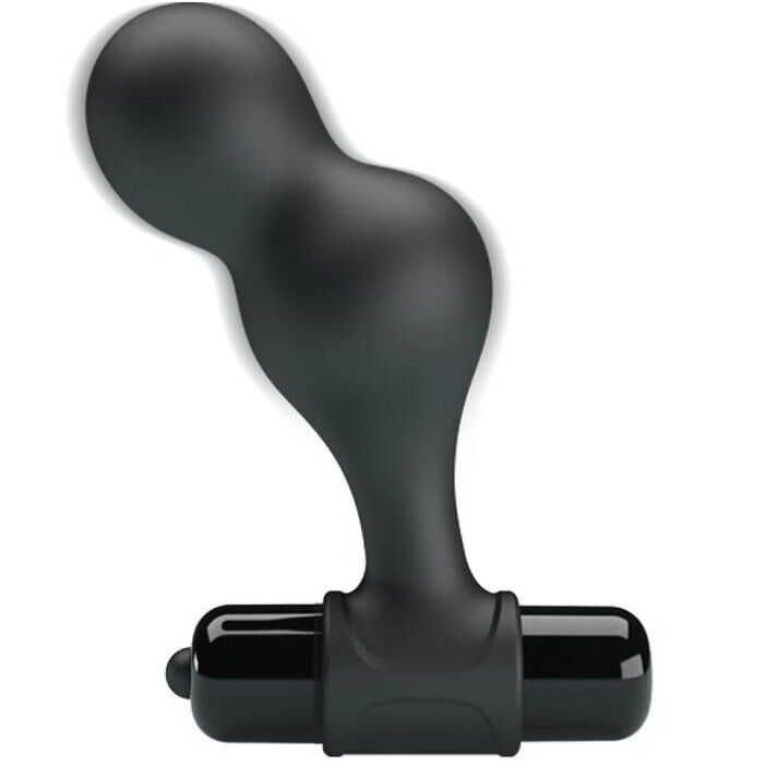 Plug Anal Vibrant Silicone 10 Modes Col Étroit Noir - Mr Play