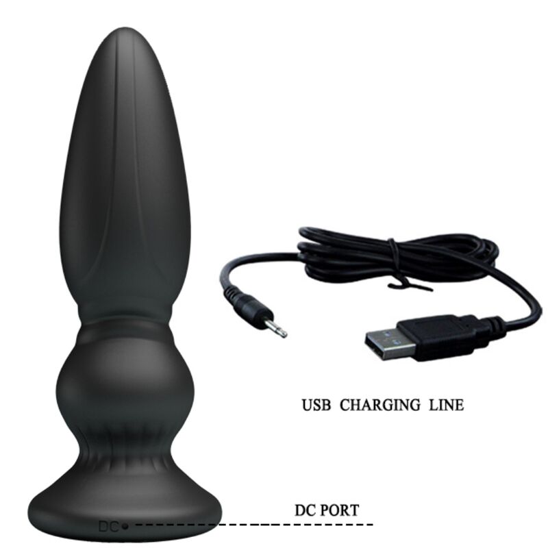 Plug Anal Vibrant Télécommandé Prostate 12 Modes Rechargeable - Mr Play