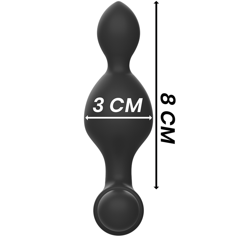 Plug Anal Vibrant Tucker Télécommandé 10 Modes Silicone - Black&Silver