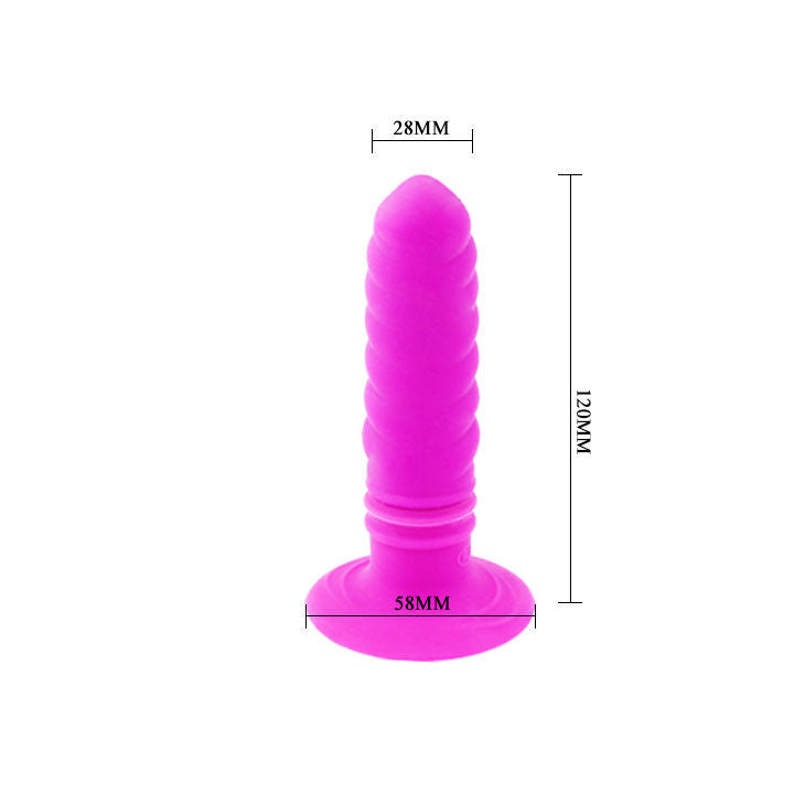 Plug Anal Vibrant Twist II 10 Vibrations Ventouse Étanche - Pretty Love