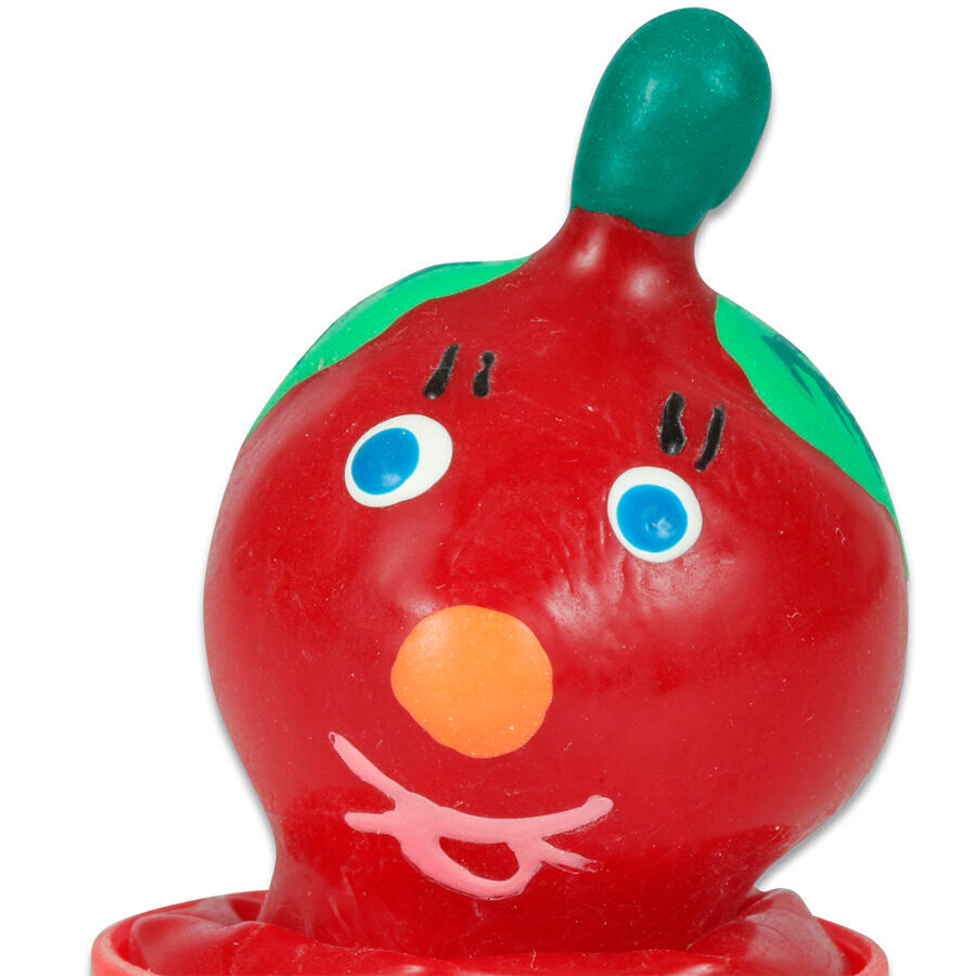 Préservatif Fantaisie Tomate Peint à la Main Latex Naturel - Condomerie