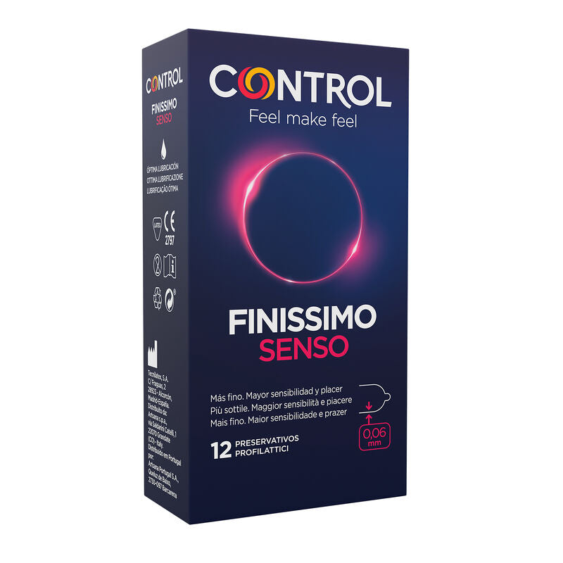 Préservatifs Adapta Senso Fins Adaptables Lubrifiés 2 Formats - Control