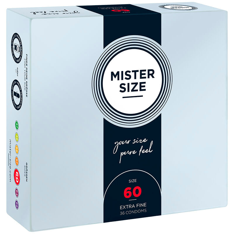 Préservatifs Mister Size - Taille du M au XXXL - Ultra Fin