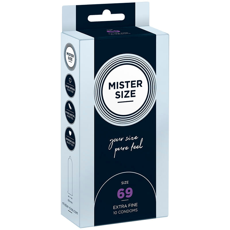 Préservatifs Mister Size - Taille du M au XXXL - Ultra Fin