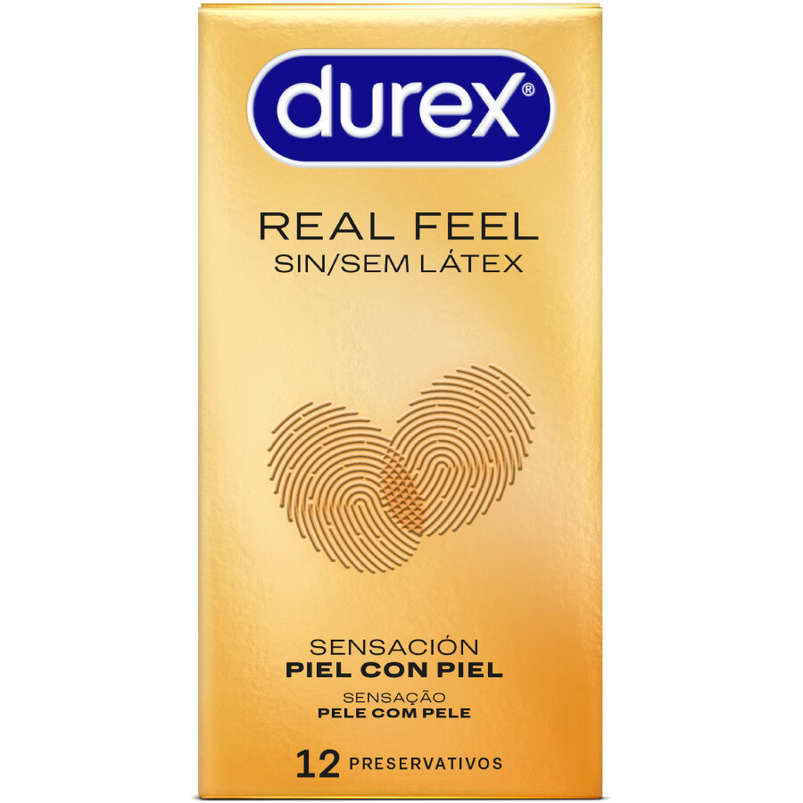 Préservatifs Sans Latex Real Feel Sensation Peau à Peau 12 Unités - Durex