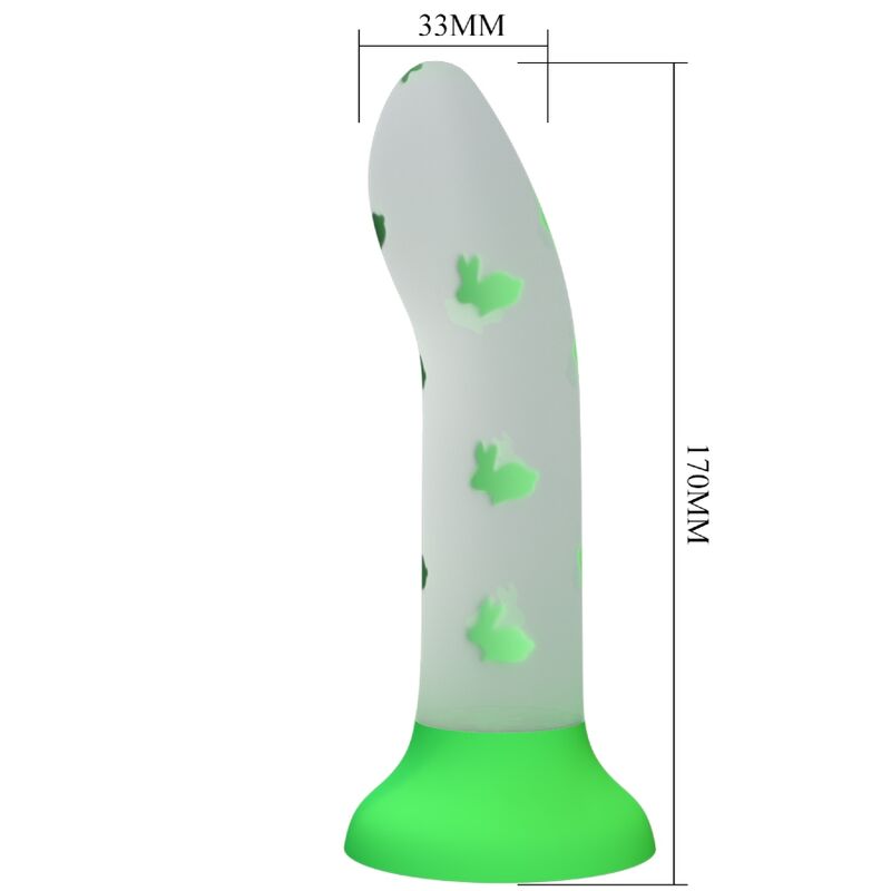 Gode ventouse Pretty Love — vert