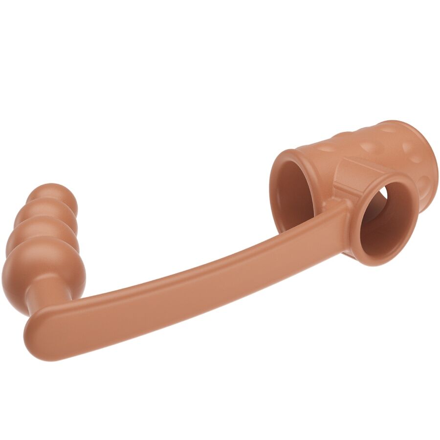 PRETTY LOVE - MANCHON PÉNIS AVEC PLUG ANAL NATUREL
