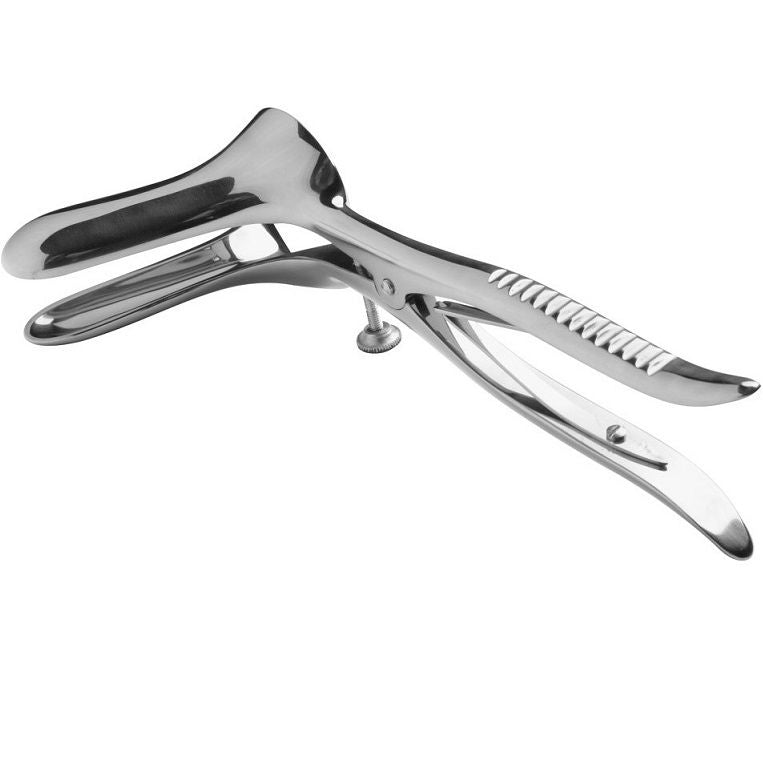 Spéculum Anal Double Acier Ouverture Réglable Dilatation 4 cm - Metal Hard