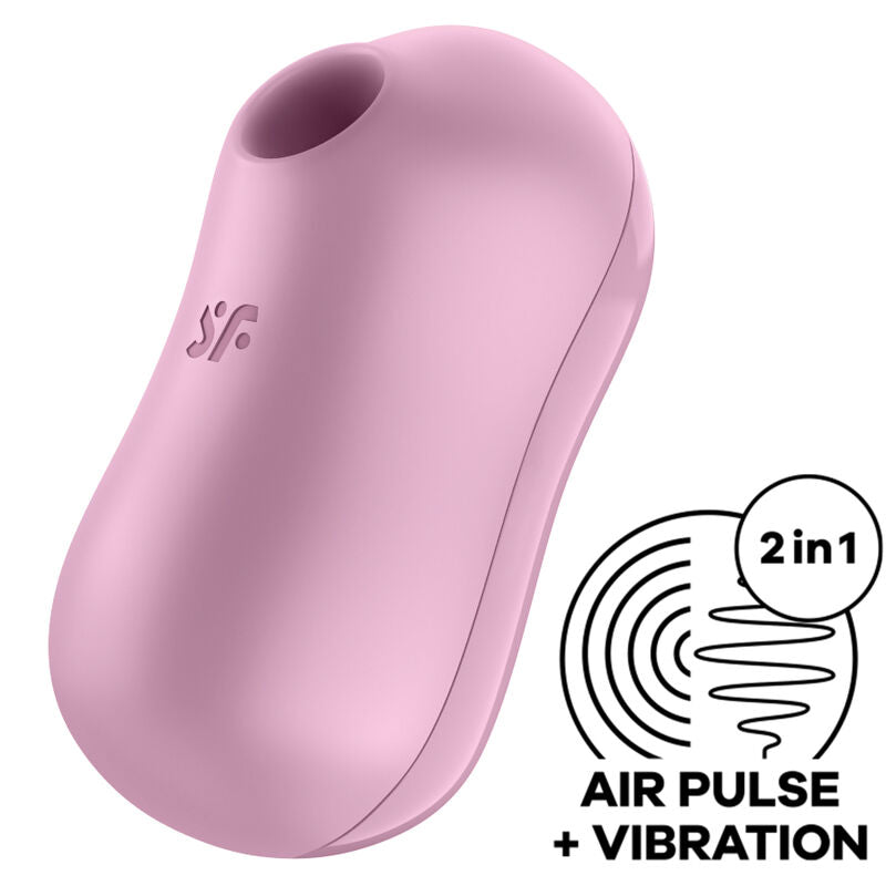 Stimulateur Clitoridien Air Pulsé Candy Cane Vibrant Lilas - Satisfyer