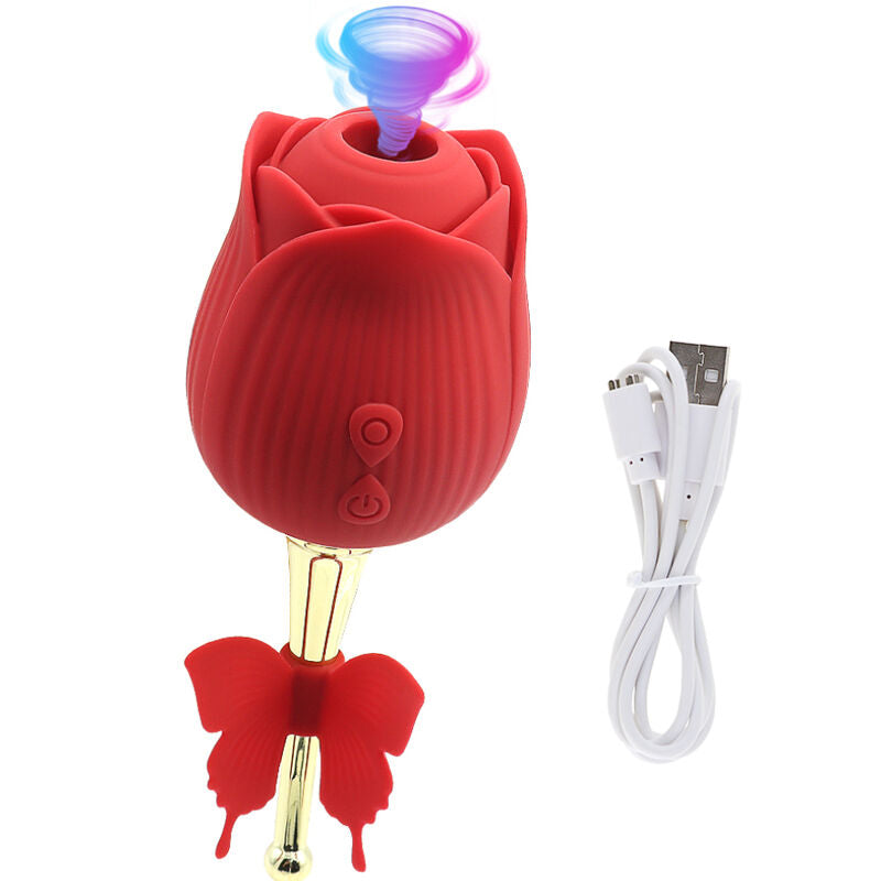 Stimulateur Clitoridien Butterfly Flower Succion 10 Modes Rechargeable - Armony