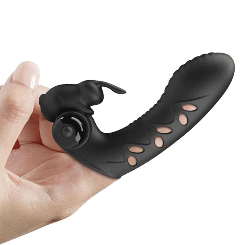 Stimulateur Clitoridien Doigt Vance Lapin 2 Moteurs 10 Vibrations - Pretty Love