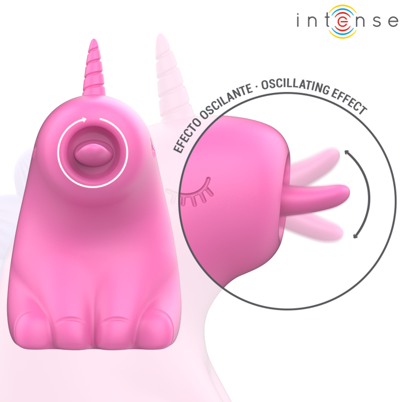 Stimulateur Clitoridien Langue Rotative 360° Pinkie Licorne IPX7 - Intense