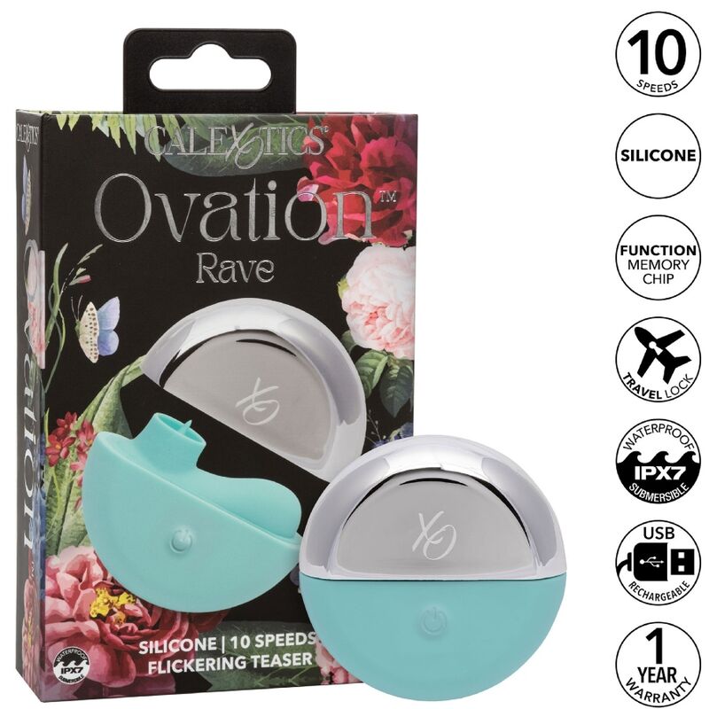 Stimulateur Clitoridien Ovation Rave 10 Vitesses Rechargeable IPX7 - CalExotics