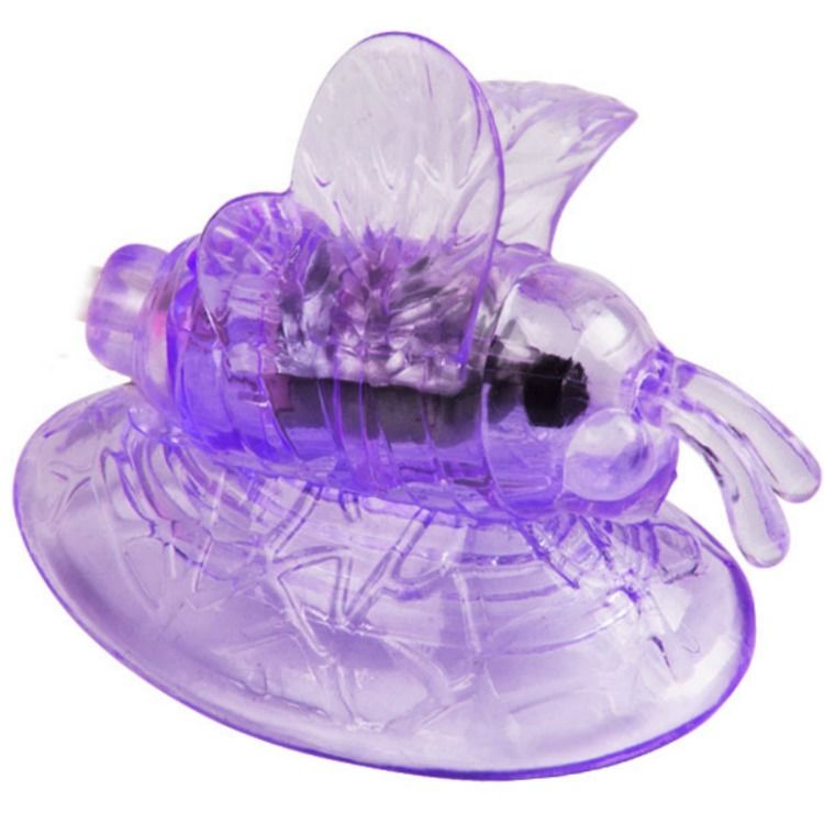 Stimulateur Clitoridien Papillon Vibrant à Ventouse Lilas - Baile