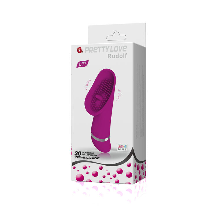 Stimulateur Clitoridien Rudolf 30 Vibrations Embouts Gaufrés - Pretty Love