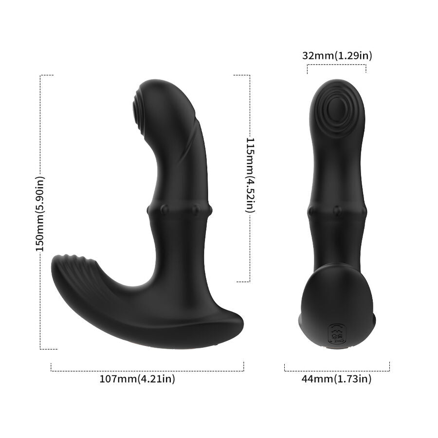 Stimulateur Prostate Rotatif Télécommandé 9 Modes Double Moteur IPX7 - Armony