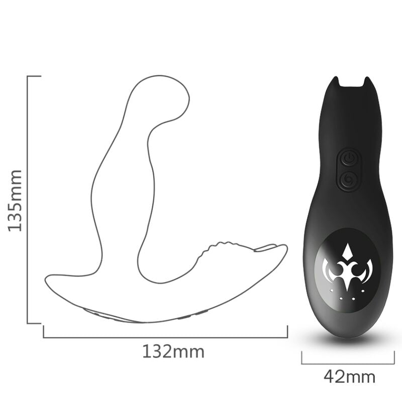 Stimulateur Prostate Vibrant Rotatif Bat King Télécommande - Armony