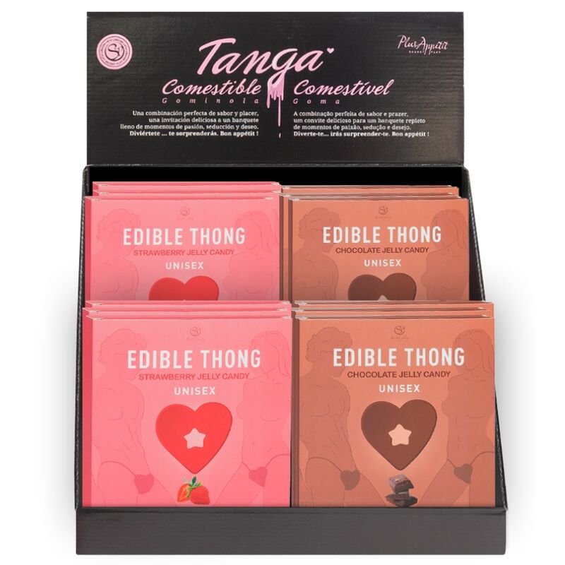 String Comestible Gummy Saveur Fraise ou Chocolat - Secret Play